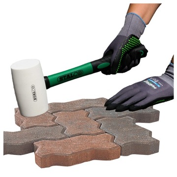 SOLIDNY MŁOTEK BRUKARSKI KOSTKI BRUKU 115mm PLAŻĘ