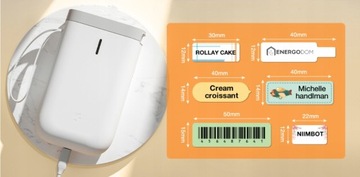 NIIMBOT Беспроводной небольшой термопринтер этикеток и наклеек на кабели