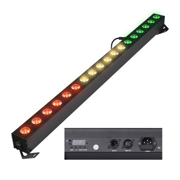 LISTWA LED BAR BELKA DEKORACYJNA OŚWIETLENIOWA ESTRADOWA 18x3W RGB LIGHT4ME