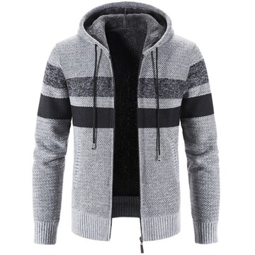 Fashion Winter Sweater Coat Men Hooded Cardigan Fl