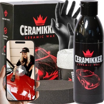 Автомобильный воск Ceramikker для окраски кузова автомобиля, керамическое покрытие, 2 шт.