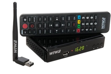 Tuner dekoder DVB-T2 Wiwa H.265 HEVC + WiFi