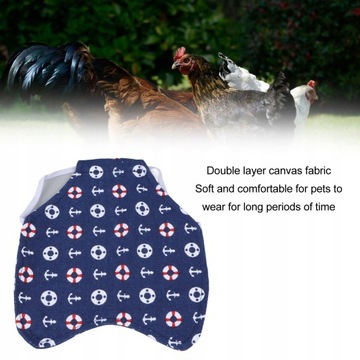 Фартук-седло для курицы из двухслойного полотна.