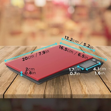 Duronic KS350 Электронные стеклянные кухонные весы