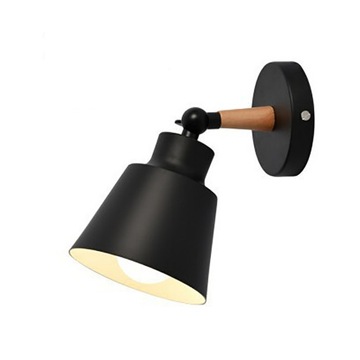 bedroom simple Forging iron macaron wall lamp