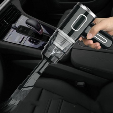 Ручной пылесос Мини-беспроводной ручной пылесос, черный, двойные автомобильные фильтры