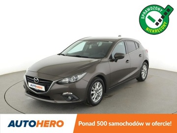 Mazda 3 III Hatchback  2.0 SKYACTIV-G 120KM 2015 Mazda 3 navi klima auto czujniki parkowania grzane