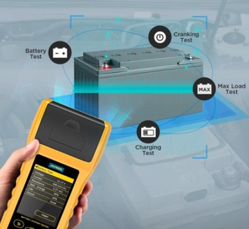 Тестер аккумулятора с принтером, измеритель заряда на 6-32В