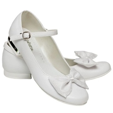 Buty komunijne dla dziewczynki balerina obuwie na komunię baleriny OM816-32