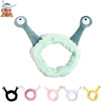 Повязка на голову в виде улитки, повязка на голову для макияжа в виде улитки, пушистая повязка на голову в виде улитки