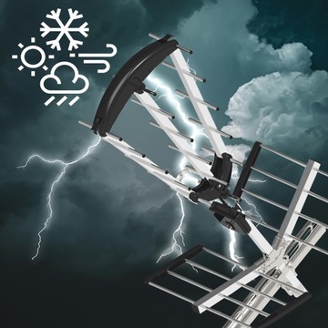 НАПРАВЛЕННАЯ АНТЕННА ДЛЯ ЭФИРНОГО ТЕЛЕВИДЕНИЯ DVB-T2 MUX8 ФИЛЬТР LTE HD 4K UHF VHF 120KM