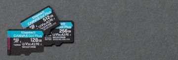 KARTA PAMIĘCI microSD 128GB 170MB/s Z ADAPTEREM SD Kingston Canvas Go! Plus