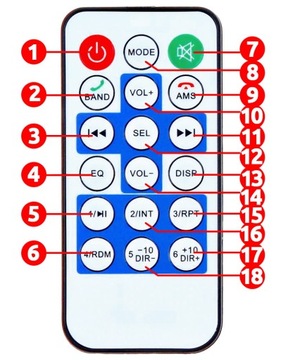 АВТОМОБИЛЬНОЕ РАДИО 1DIN USB SD BLUETOOTH МИКРОФОН