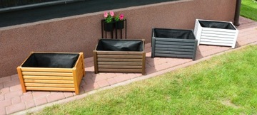 ДЕРЕВЯННЫЙ САДОВЫЙ ЦВЕТОЧНЫЙ ЦВЕТОК для террасы КОРОБКА 60 см