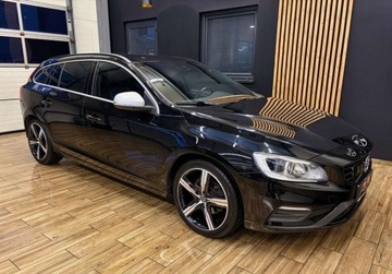 Volvo V60 I Kombi Facelifting 2.0 D4 DRIVE-E 190KM 2018 Volvo V60 R-Design D4 190KM skora BEZWYPADKOWY automat gwarancja, zdjęcie 4