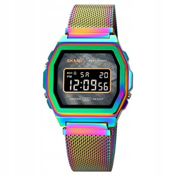Zegarek męski SKMEI N1069a bransoleta mesh LED vc6