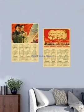 Календарь Сталина на 2024 год СССР Плакат CCCP Pin up