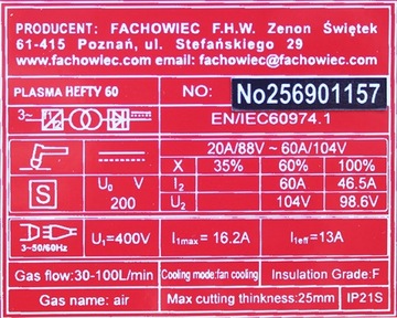 Плазменный резак HEFTY II 60 Welder Fantasy АКЦИЯ