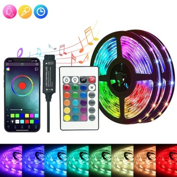 Светодиодная лента RGB 5050, 15 м, светодиоды Bluetooth Music PILOT