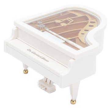 Мини-ретро классическая музыкальная шкатулка с поворотным пианино