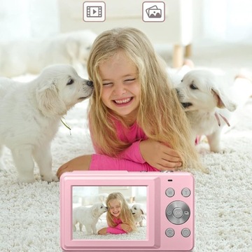APARAT CYFROWY DLA DZIECI DZIECKA FOTOGRAFICZNY + KARTA 32GB 44MP 1080P