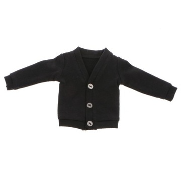 Черный кардиган, верхняя одежда, кукольная одежда