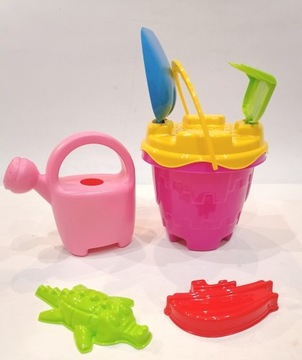 БОЛЬШОЙ НАБОР ПЕСОЧНИЦЫ, ВЕДРО, ЗАМОК, лейка