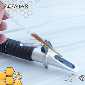 REFRAKTOMETR DO MIODU CUKROMIERZ WODA ATC TESTER BRIX ZAWARTOŚĆ KALIBRACJA