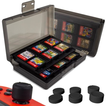 ETUI NA GRY + NAKŁADKI NA ANALOGA NINTENDO SWITCH