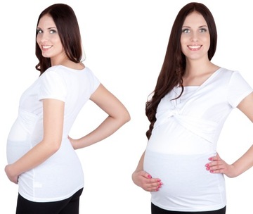 Bluzka ciążowa i do karmienia M18 biała S