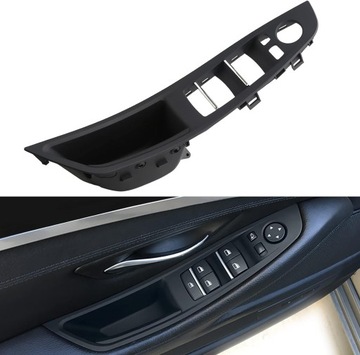 Панельная ручка Ручка двери передняя левая BMW 5 Series F10 F11 09-17 Черный