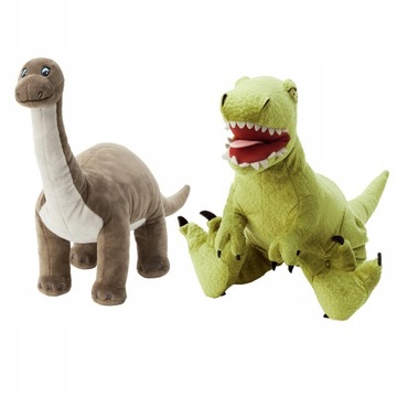 DINOZAUR PLUSZOWY MASKOTKA PLUSZAK ZESTAW 2 SZTUK