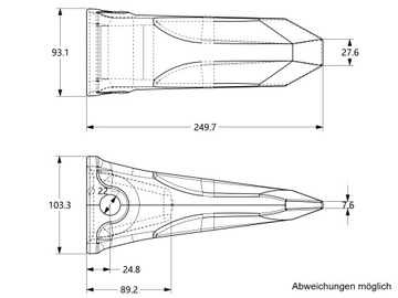 Ząb CAT J300 1U3302RC SC-C30RC skalny SkanCraft Niemcy