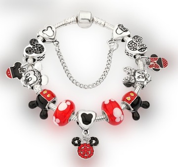 Модульный браслет Микки Маус Микки Маус 20 см Детский кулон