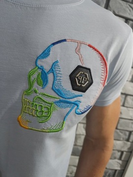 PHILIPP PLEIN L logo t-shirt koszulka PP skull