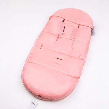 РОЗОВЫЙ СПАЛЬНИК ДЛЯ КОЛЯСКИ, АВТОКРЕСЛА, САНОК, ЗИМНЕГО ТЕПЛОГО СПАЛЬНИКА