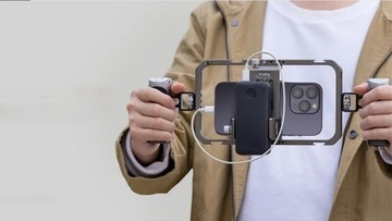 Комплект SmallRig для видеоблогинга со смартфоном. Клетка для камеры. Ручка штатива.