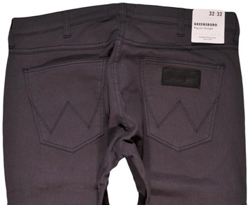 WRANGLER spodnie STRAIGH regular grey GREENSBORO _ W46 L34