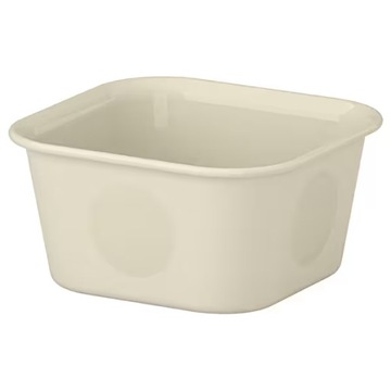 IKEA organizer NOJIG, plastik/beżowy, 10x10x5 cm
