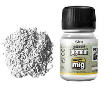 Ammo MIG 3016 Pigment Modelarski White 35ml
