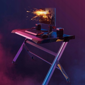 Игровой компьютерный стол со светодиодной подсветкой BYDGOSZCZ