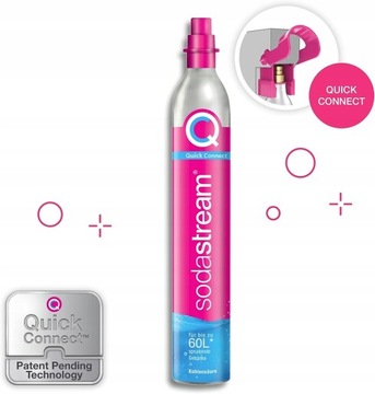 Газовый картридж Sodastream Original CO2 для розового карбонизатора Quick Connect