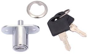 ЗАМОК СО ШТЫРЬКОМ ДЛЯ РАЗДВИЖНЫХ ДВЕРЕЙ 19 мм