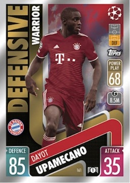 Topps Match Attax 2021/22 Defensive Upamecano 161