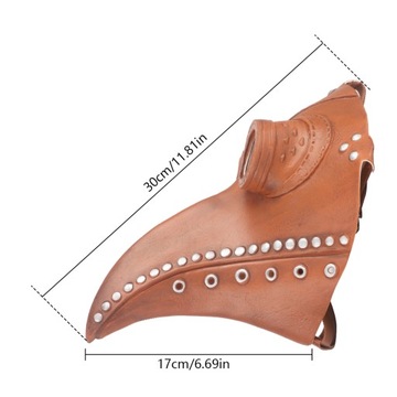 ЧУМНАЯ МАСКА ДОКТОРА ОБЩЕСТВЕННАЯ ПТИЦА ХЭЛЛОУИН КОСПЛЕЙ ПУ КОЖА