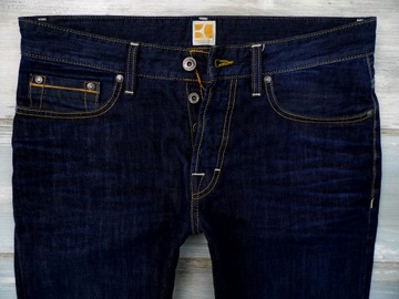 HUGO BOSS ORANGE MĘSKIE SPODNIE JEANS PROSTE r. 32/34 pas86 dł110