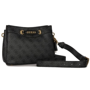 Guess Torba torebka damski kuferek Emera Logo Mini Coal BA931612