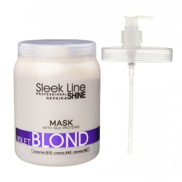 STAPIZ Maska do włosów VIOLET BLOND 1000ml Pompka