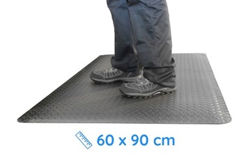 Mata antystatyczna podłogowa ESD 60x90 cm czarna