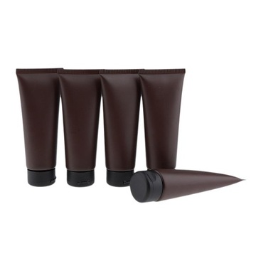 5 x 100 ml podróżna pusta tubka z balsamem kosmetycznym i pojemnikiem do wielokrotnego napełniania